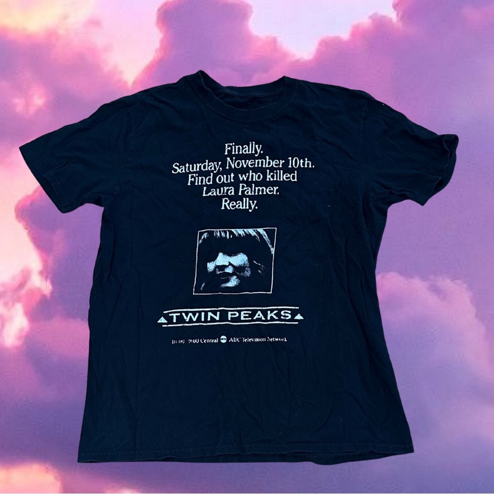 Black Twin Peaks Laura Palmer Tee Size M/L